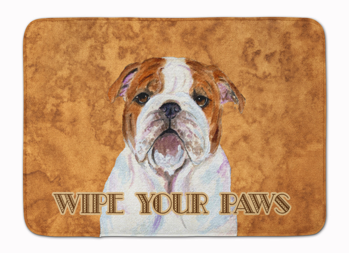 Bulldog English Wipe your Paws Machine Washable Memory Foam Mat SS4896RUG - the-store.com