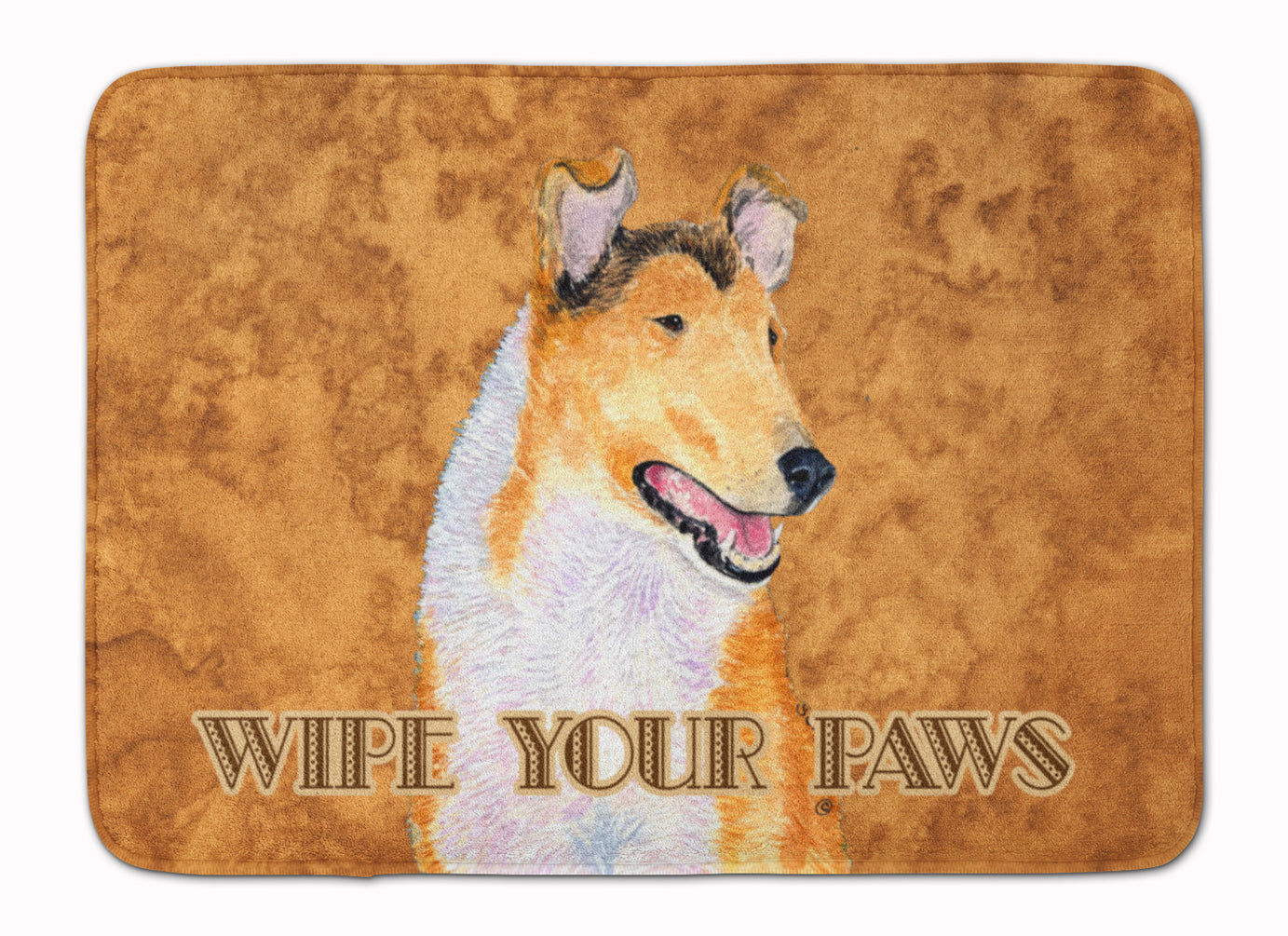 Collie Smooth Wipe your Paws Machine Washable Memory Foam Mat SS4903RUG - the-store.com