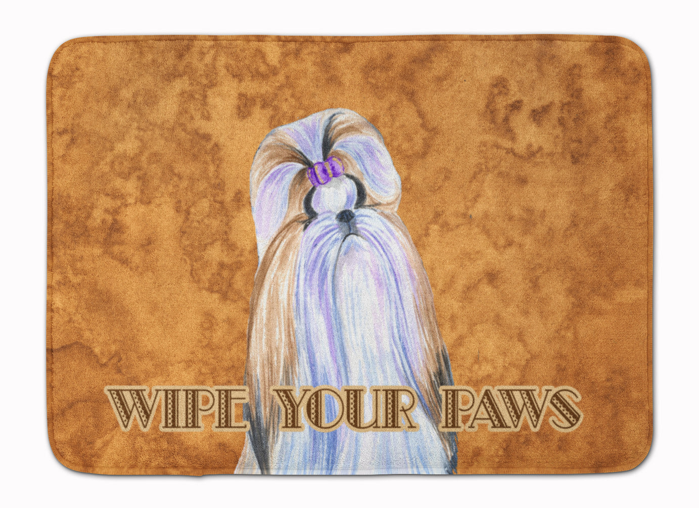 Shih Tzu Wipe your Paws Machine Washable Memory Foam Mat SS4904RUG - the-store.com