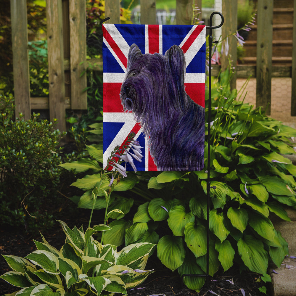 Skye Terrier with English Union Jack British Flag Flag Garden Size SS4905GF  the-store.com.