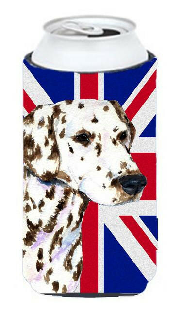 Dalmatian with English Union Jack British Flag Tall Boy Beverage Insulator Hugger SS4911TBC by Caroline's Treasures