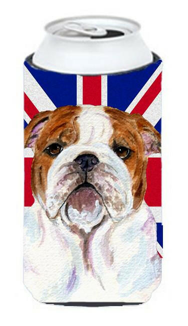 English Bulldog with English Union Jack British Flag Tall Boy Beverage Insulator Hugger SS4926TBC by Caroline's Treasures