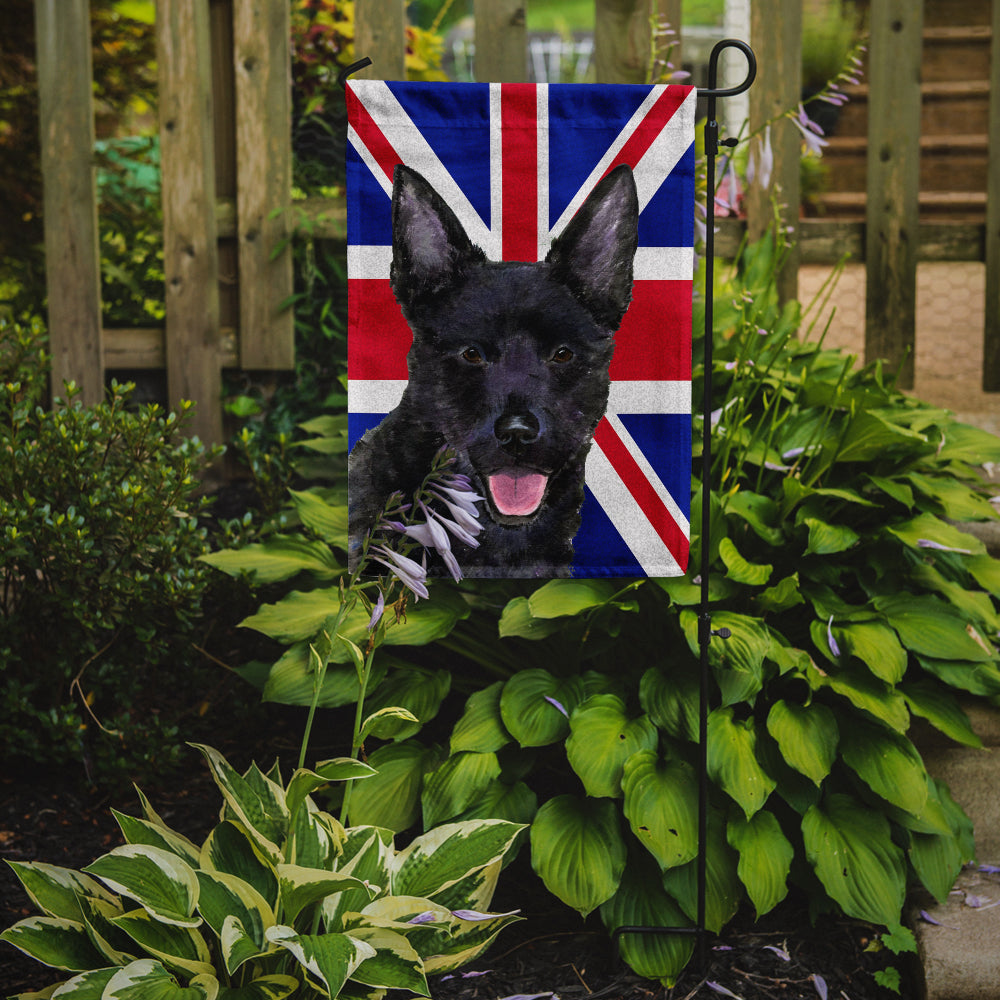 Australian Kelpie with English Union Jack British Flag Flag Garden Size SS4940GF  the-store.com.