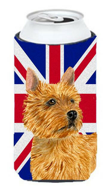 Norwich Terrier with English Union Jack British Flag Tall Boy Beverage Insulator Hugger SS4941TBC by Caroline&#39;s Treasures