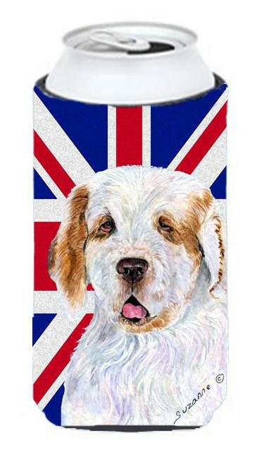 Clumber Spaniel with English Union Jack British Flag Tall Boy Beverage Insulator Hugger SS4942TBC by Caroline's Treasures