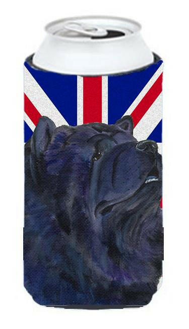 Chow Chow with English Union Jack British Flag Tall Boy Beverage Insulator Hugger SS4943TBC by Caroline's Treasures