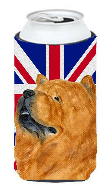 Chow Chow with English Union Jack British Flag Tall Boy Beverage Insulator Hugger SS4944TBC by Caroline's Treasures