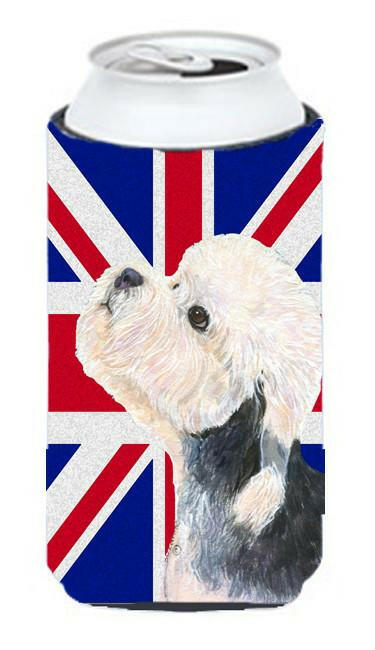 Dandie Dinmont Terrier with English Union Jack British Flag Tall Boy Beverage Insulator Hugger SS4945TBC by Caroline's Treasures