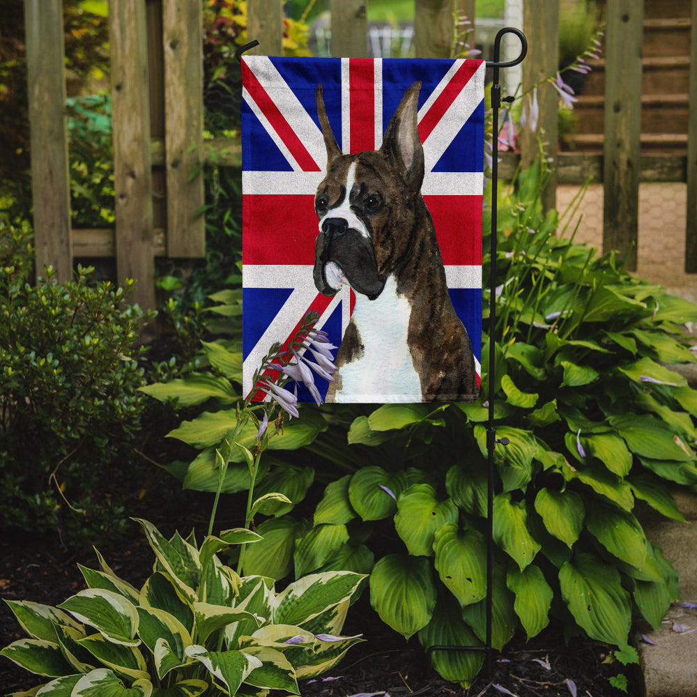 Boxer with English Union Jack British Flag Flag Garden Size SS4950GF  the-store.com.