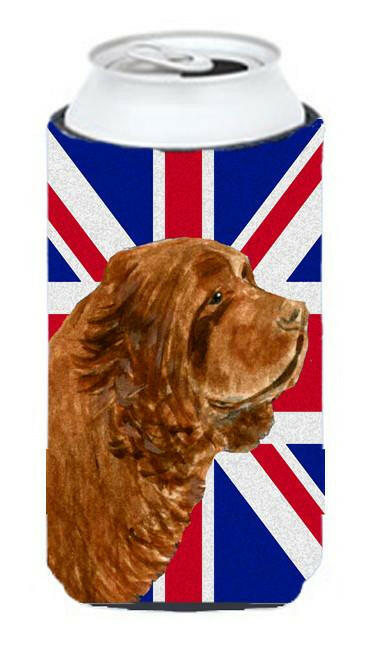 Sussex Spaniel with English Union Jack British Flag Tall Boy Beverage Insulator Hugger SS4952TBC by Caroline's Treasures