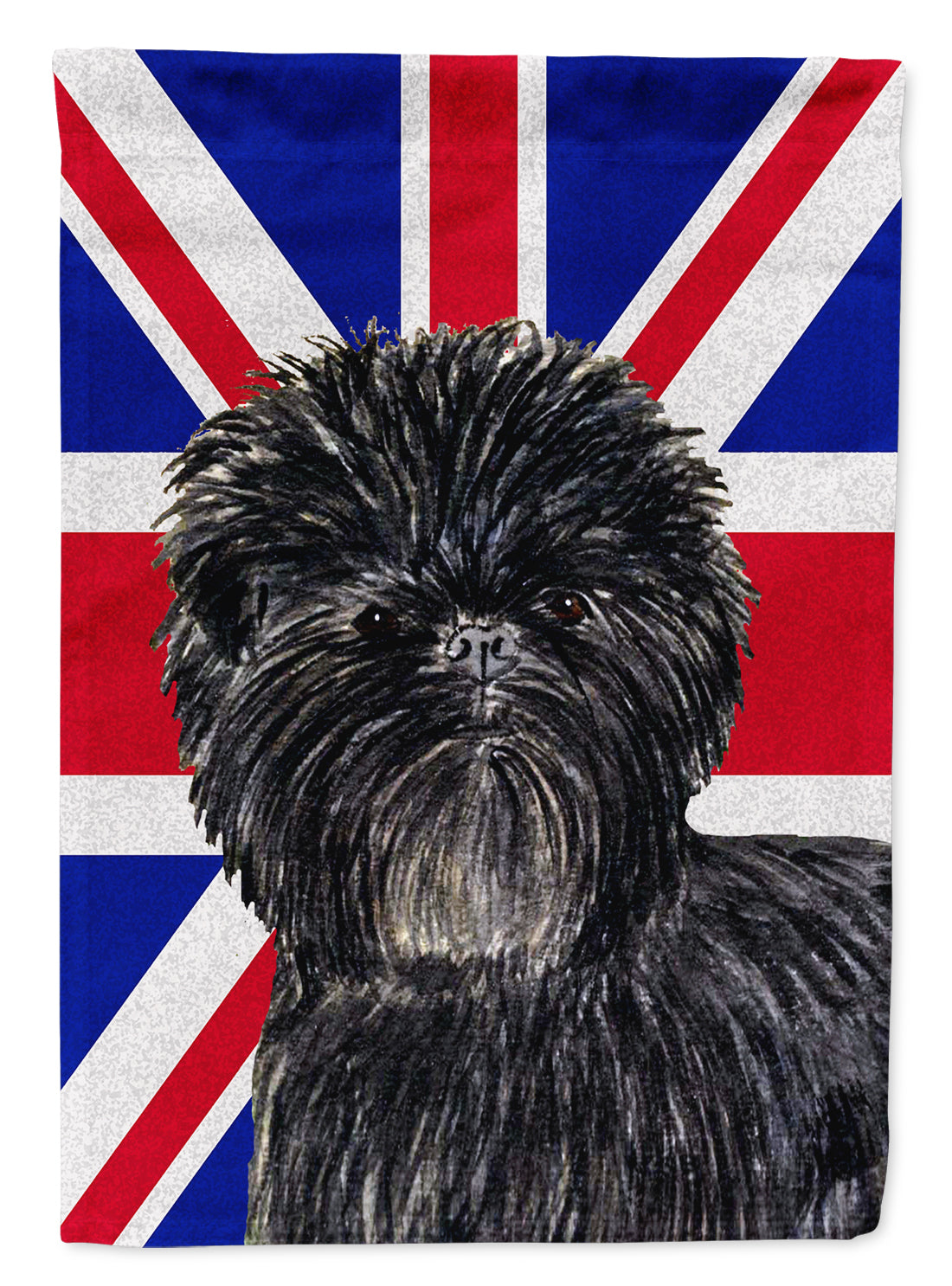 Affenpinscher with English Union Jack British Flag Flag Garden Size SS4953GF  the-store.com.