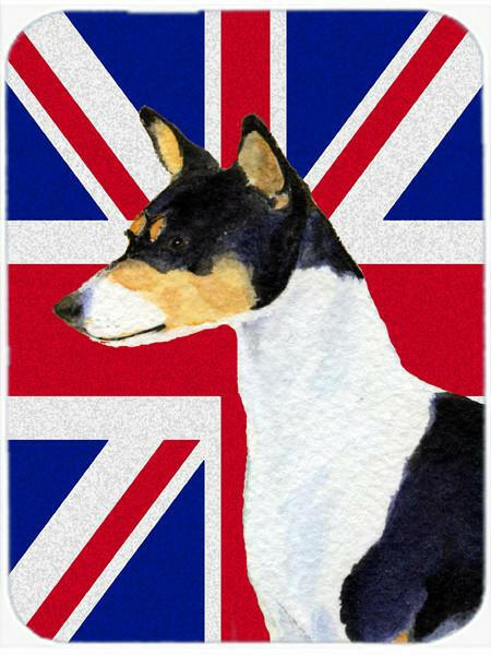 Basenji with English Union Jack British Flag Mouse Pad, Hot Pad or Trivet SS4956MP by Caroline&#39;s Treasures