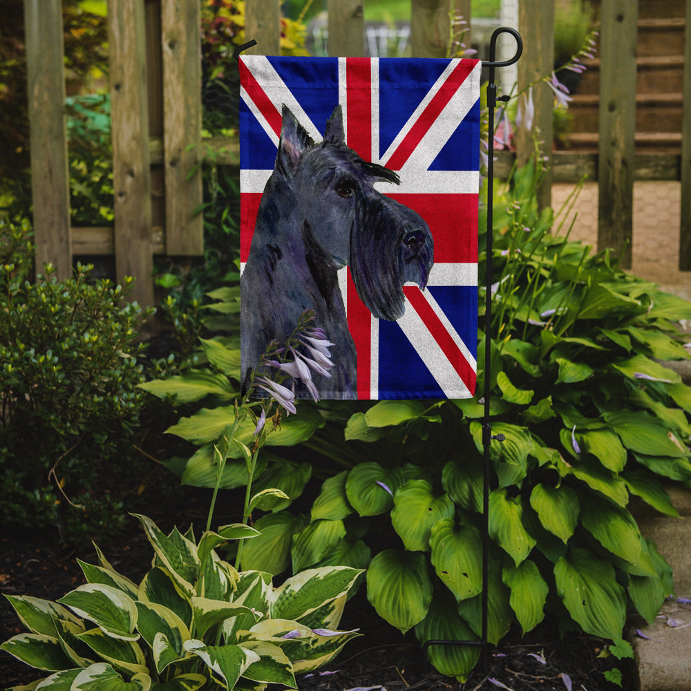 Scottish Terrier with English Union Jack British Flag Flag Garden Size  the-store.com.