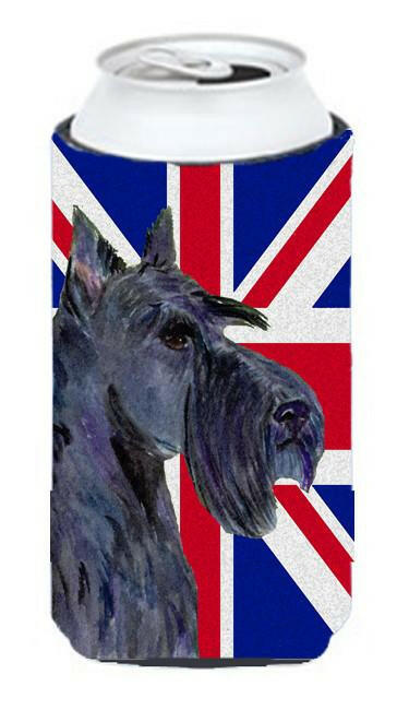 Scottish Terrier with English Union Jack British Flag Tall Boy Beverage Insulator Hugger SS4971TBC by Caroline&#39;s Treasures