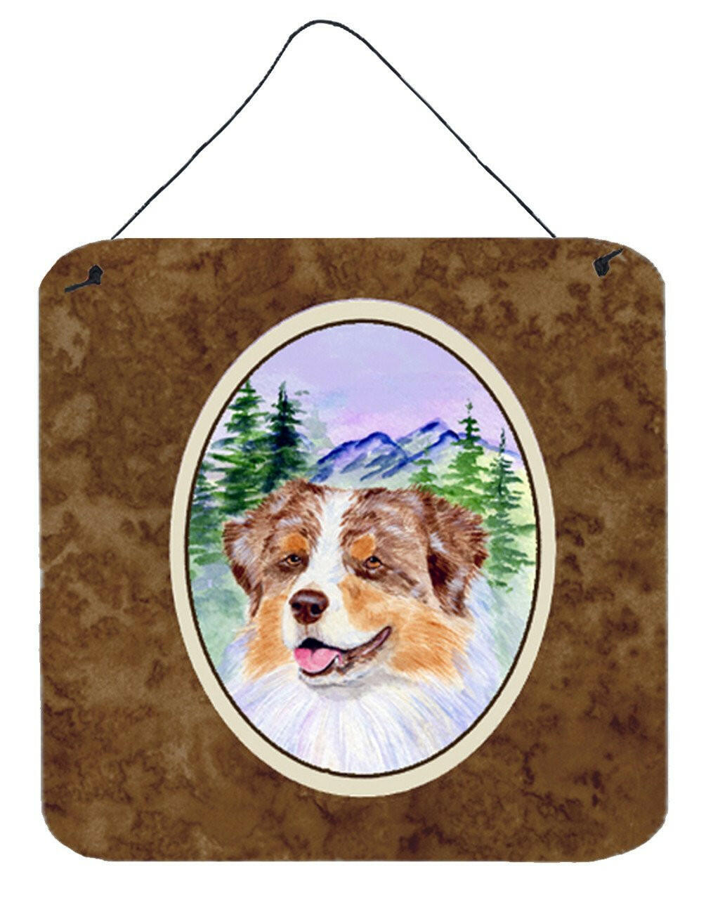 Australian Shepherd Aluminium Metal Wall or Door Hanging Prints by Caroline&#39;s Treasures