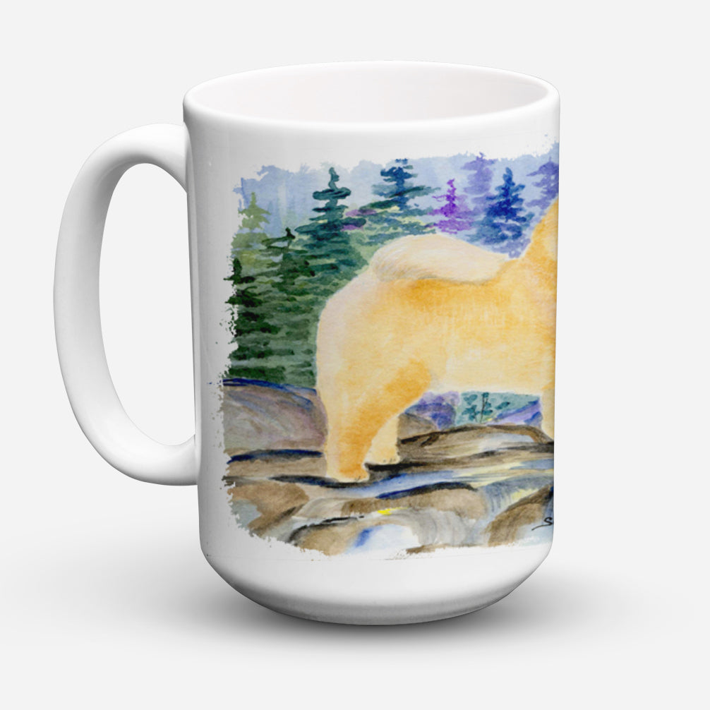 Chow Chow Dishwasher Safe Microwavable Ceramic Coffee Mug 15 ounce SS8003CM15  the-store.com.