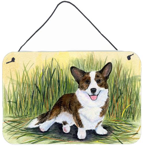 Corgi Indoor Aluminium Metal Wall or Door Hanging Prints by Caroline's Treasures