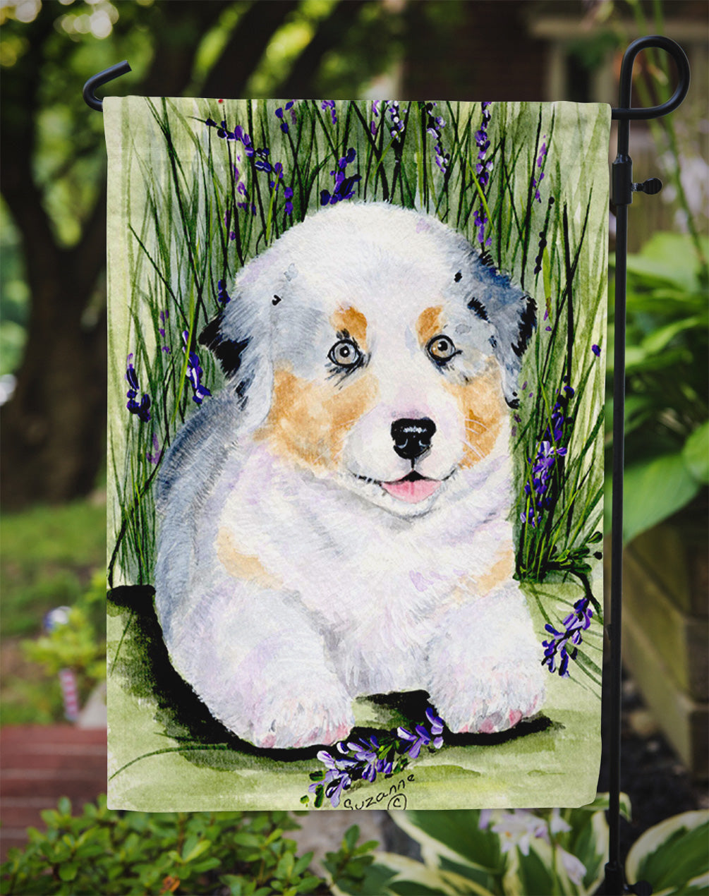 Australian Shepherd Flag Garden Size.