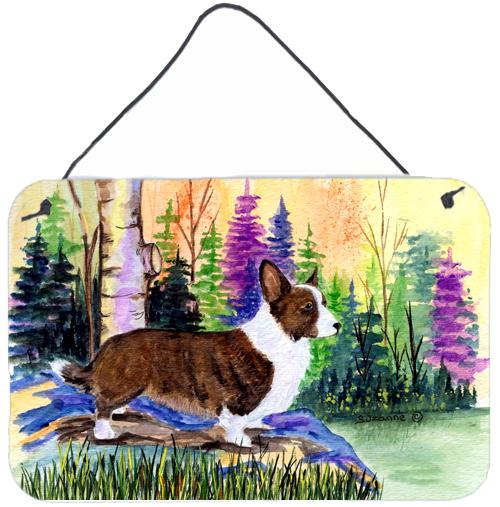 Corgi Indoor Aluminium Metal Wall or Door Hanging Prints by Caroline's Treasures