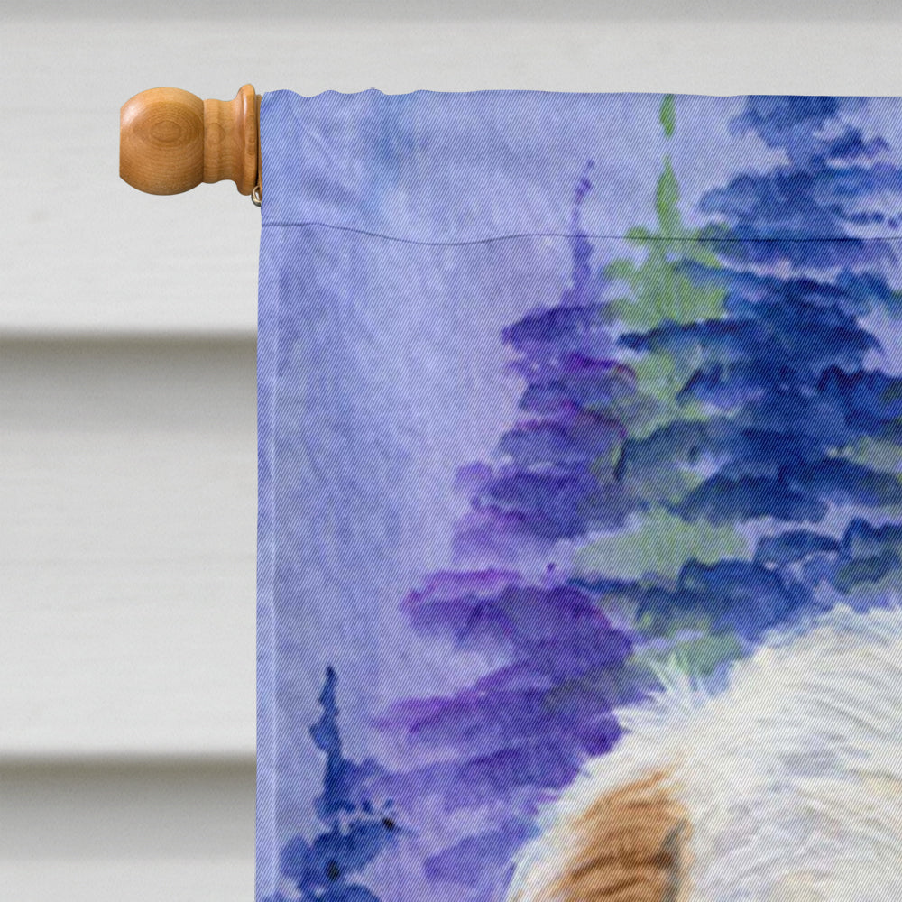 Clumber Spaniel Flag Canvas House Size  the-store.com.