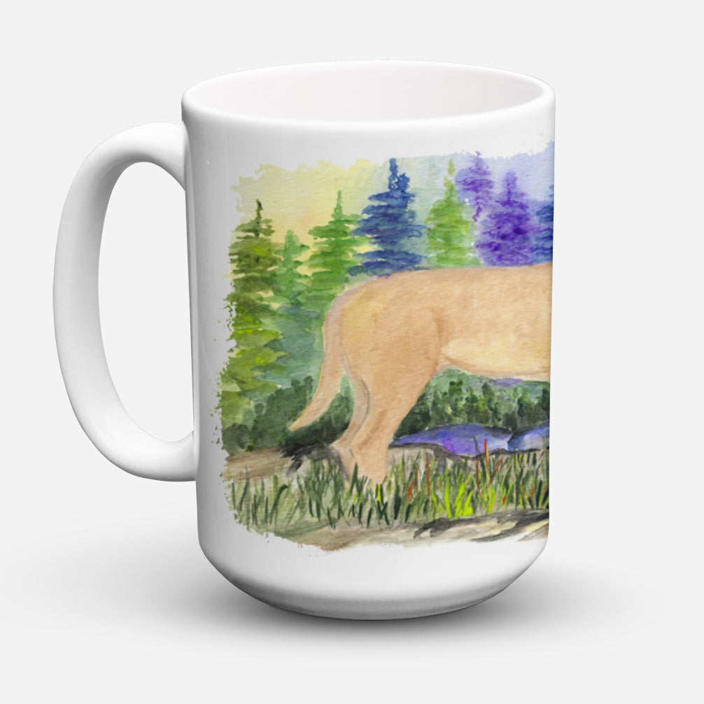 Mastiff Dishwasher Safe Microwavable Ceramic Coffee Mug 15 ounce SS8009CM15  the-store.com.