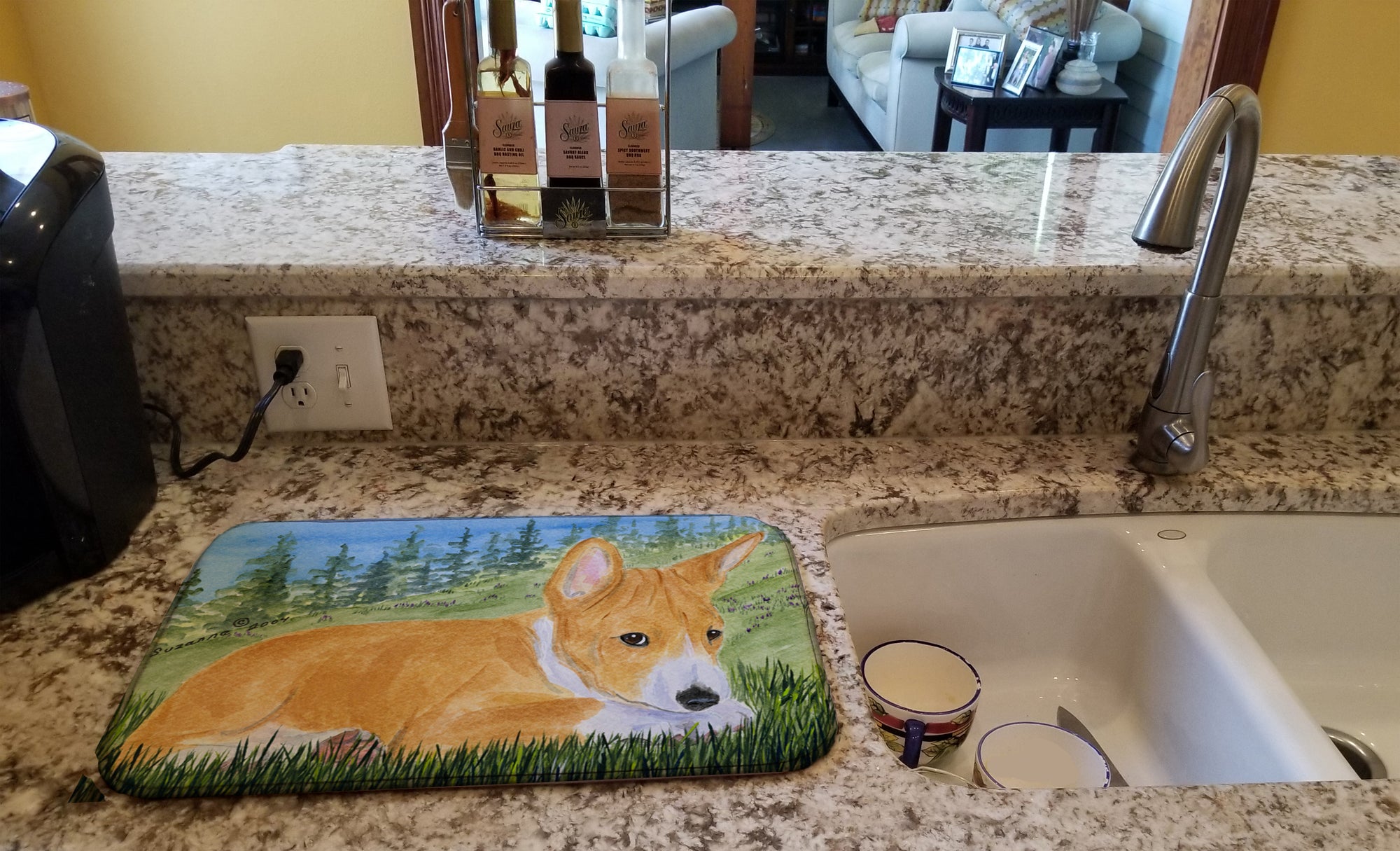 Basenji Dish Drying Mat SS8016DDM  the-store.com.