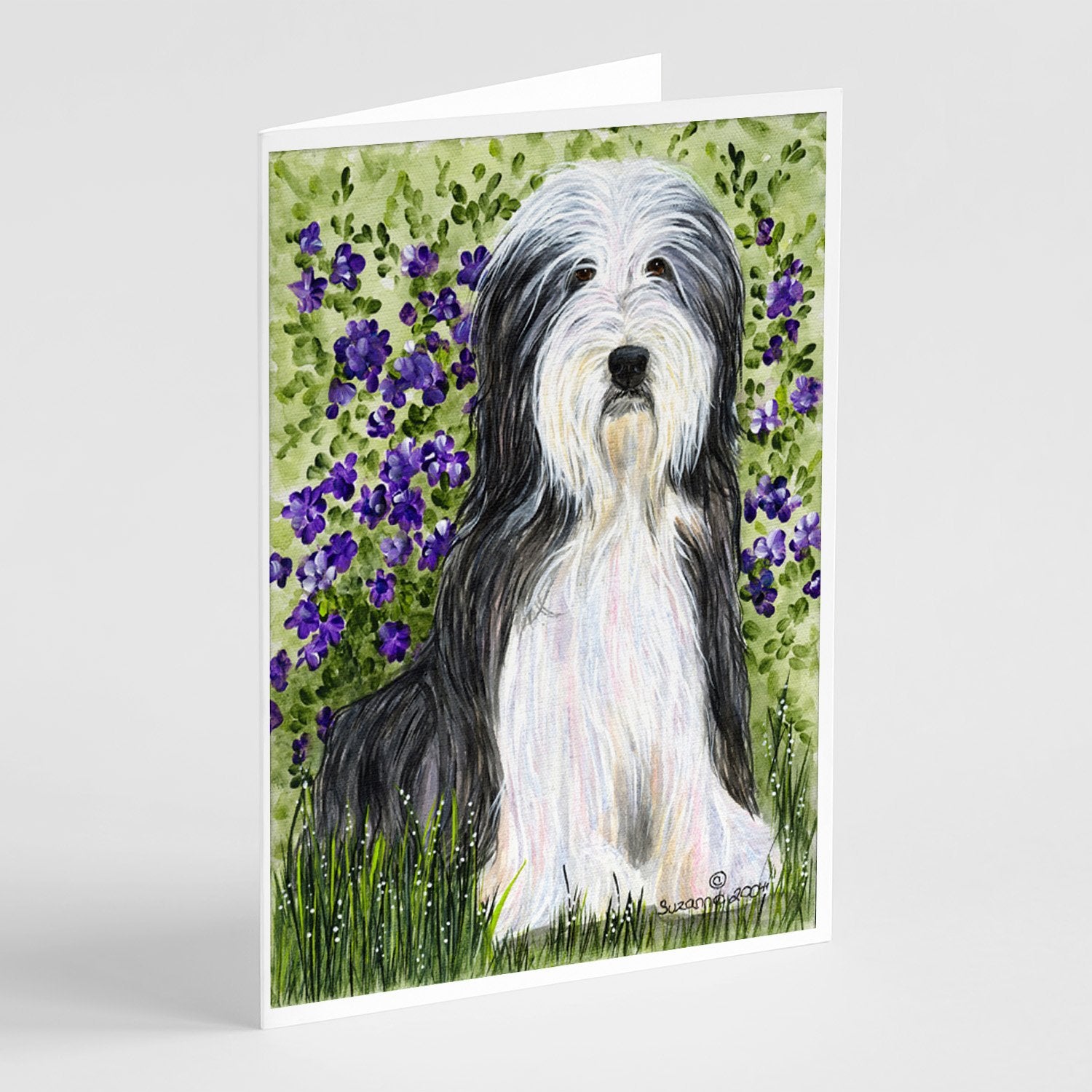 Buy this Bearded Collie Greeting Cards and Envelopes Pack of 8