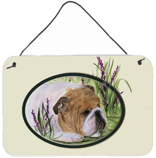 English Bulldog Indoor Aluminium Metal Wall or Door Hanging Prints by Caroline's Treasures