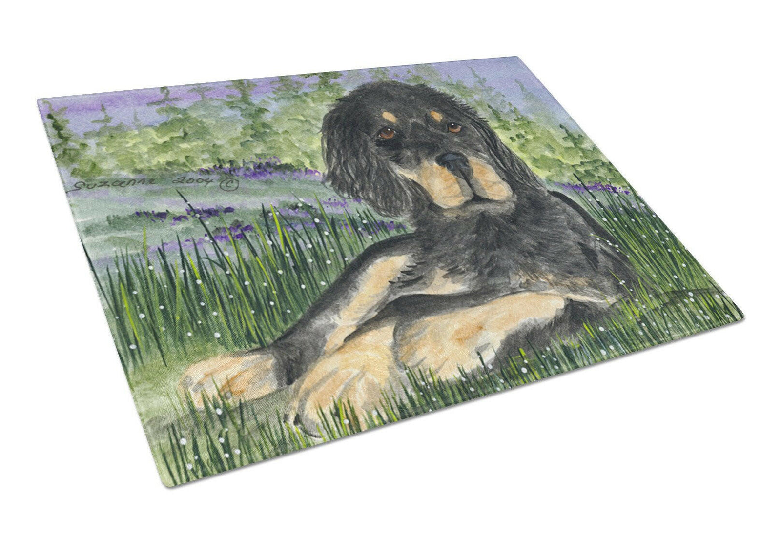 Gordon Setter Glass Cutting Board Large by Caroline's Treasures