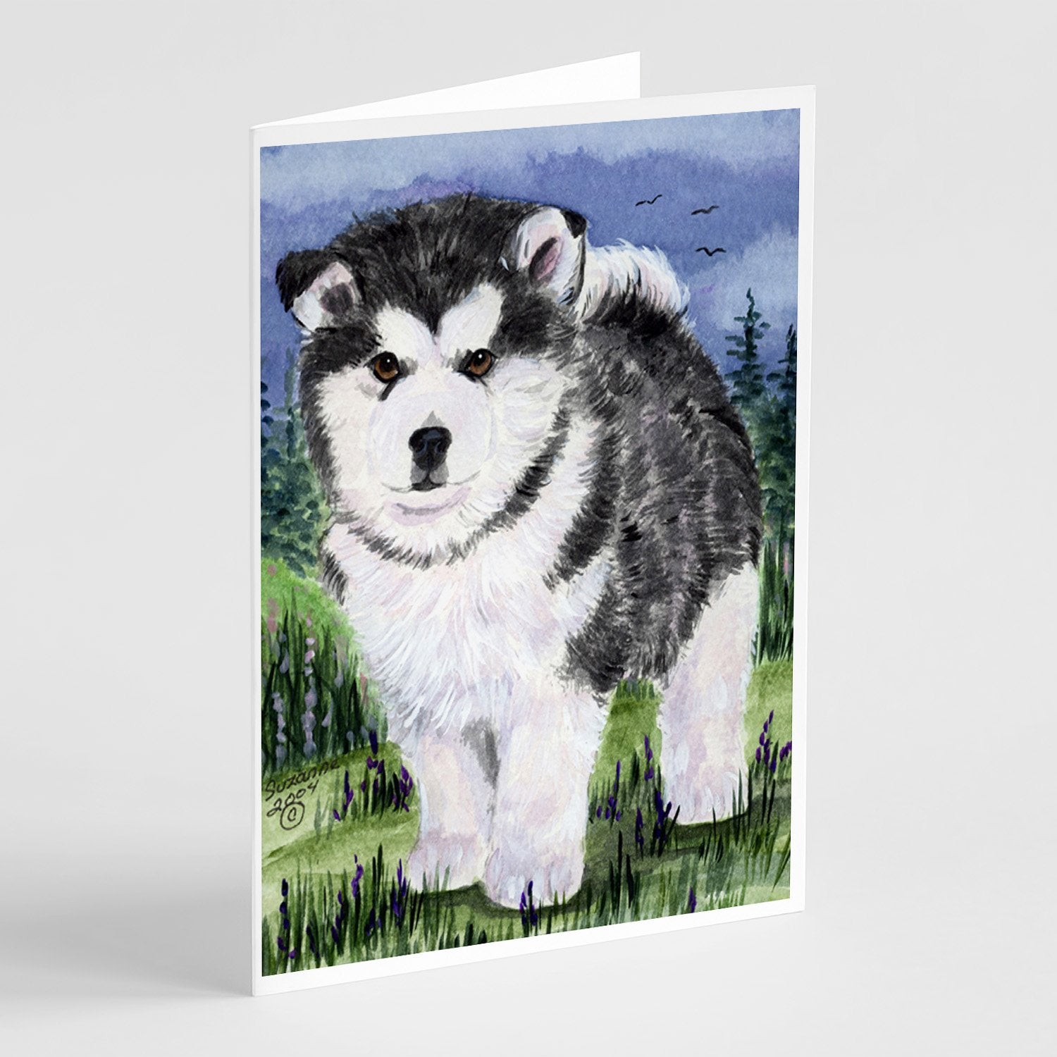 Buy this Alaskan Malamute Greeting Cards and Envelopes Pack of 8