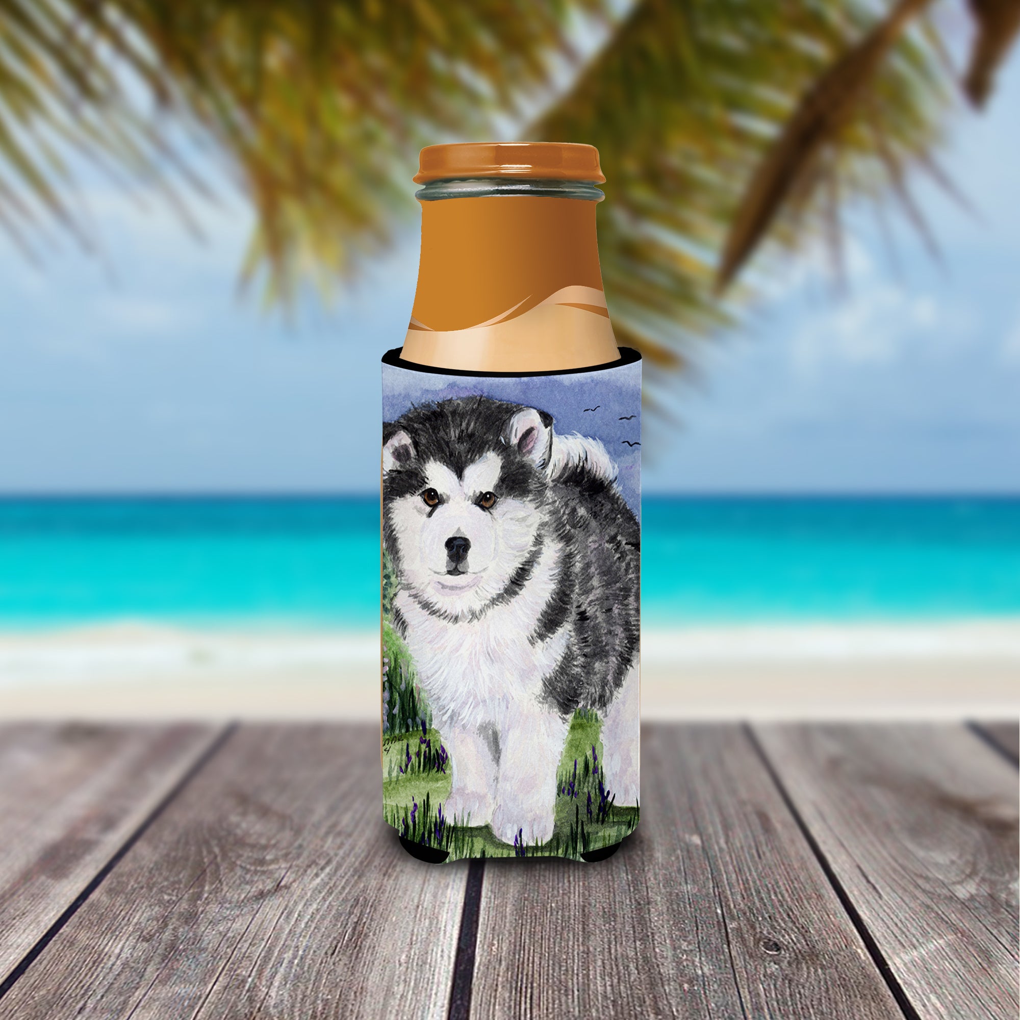 Alaskan Malamute Ultra Beverage Insulators for slim cans SS8027MUK.