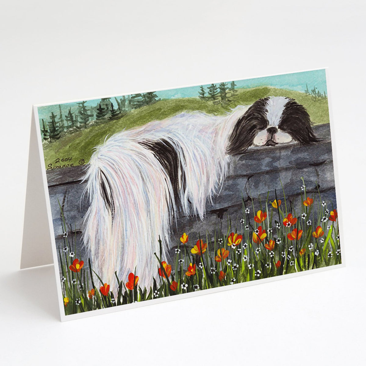 Buy this Japanese Chin Greeting Cards and Envelopes Pack of 8