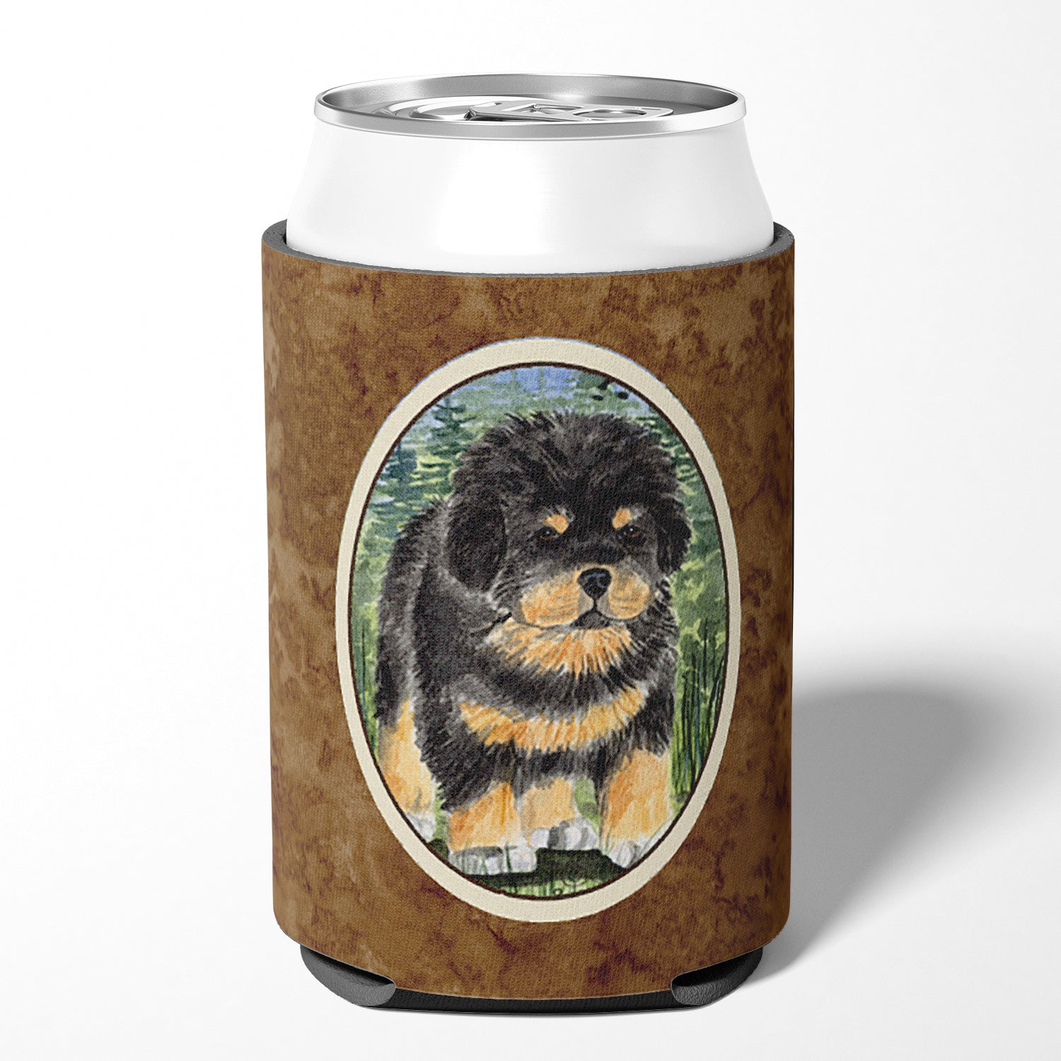 Tibetan Mastiff Can or Bottle Beverage Insulator Hugger.