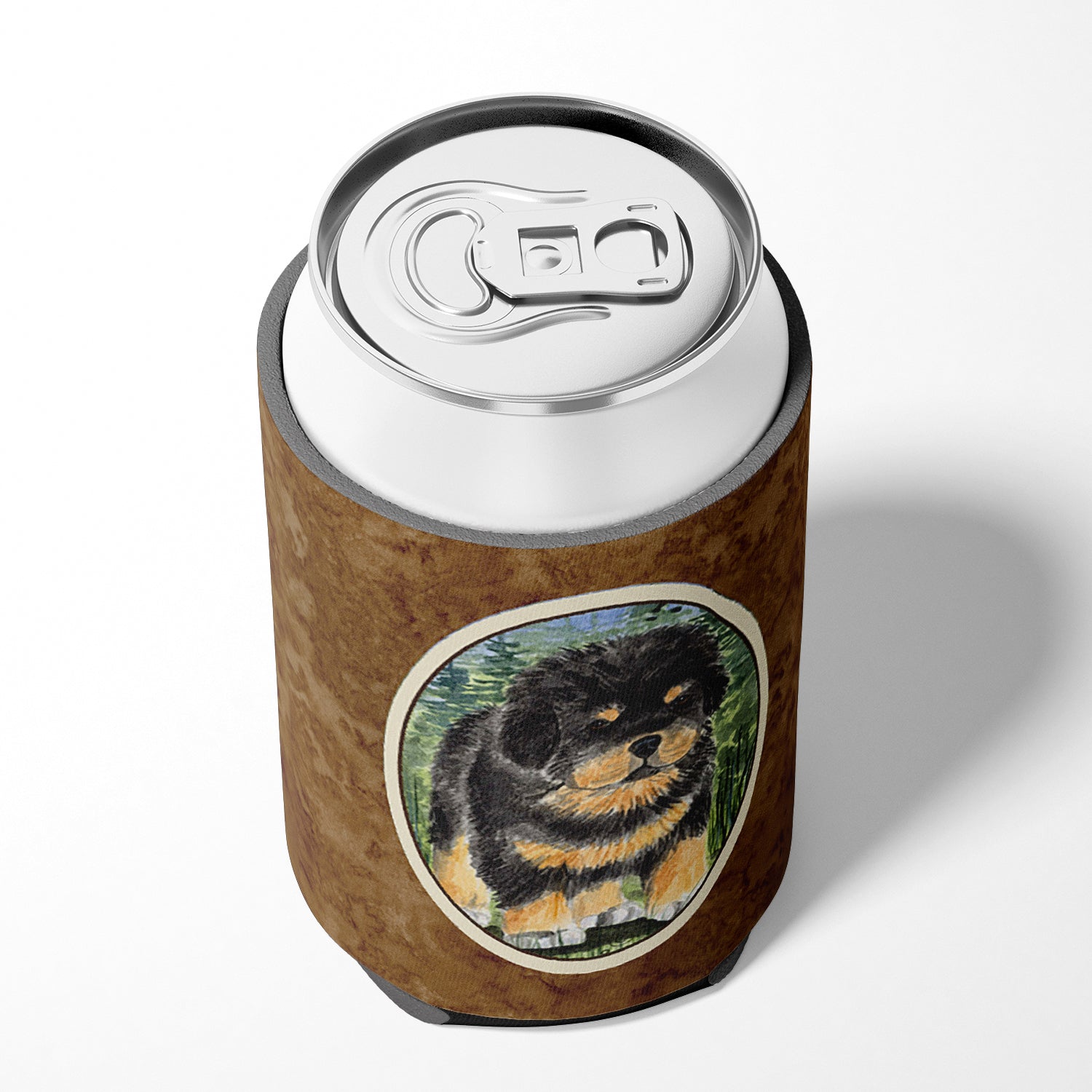 Tibetan Mastiff Can or Bottle Beverage Insulator Hugger.