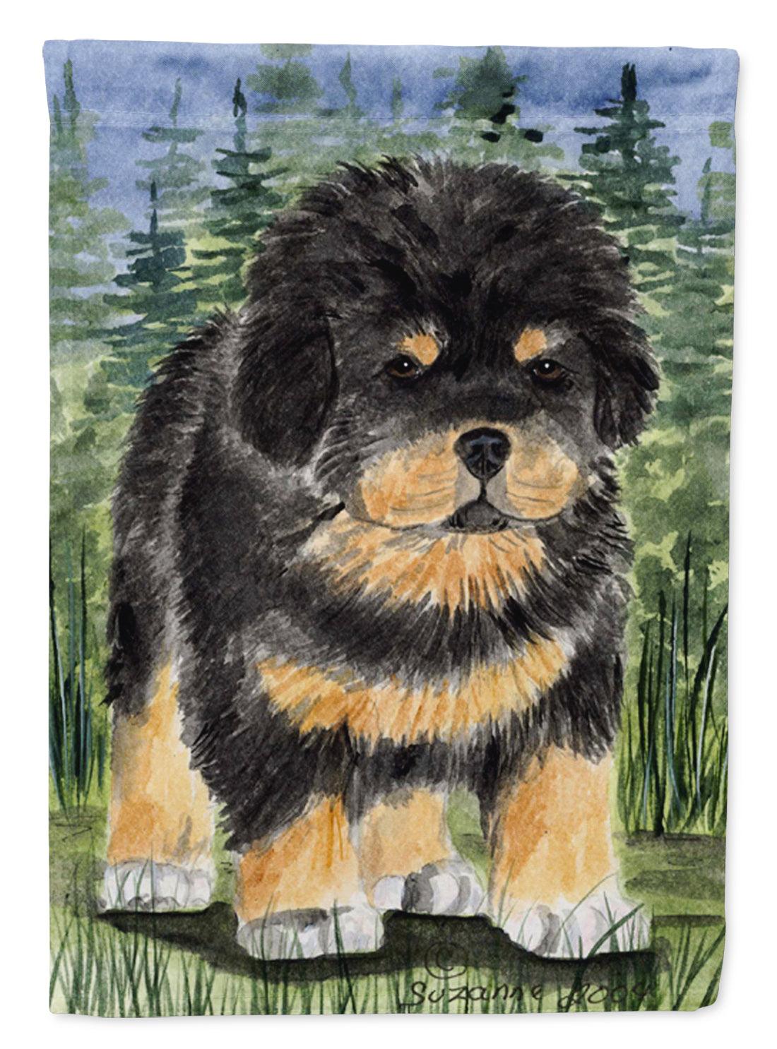 Tibetan Mastiff Flag Canvas House Size  the-store.com.