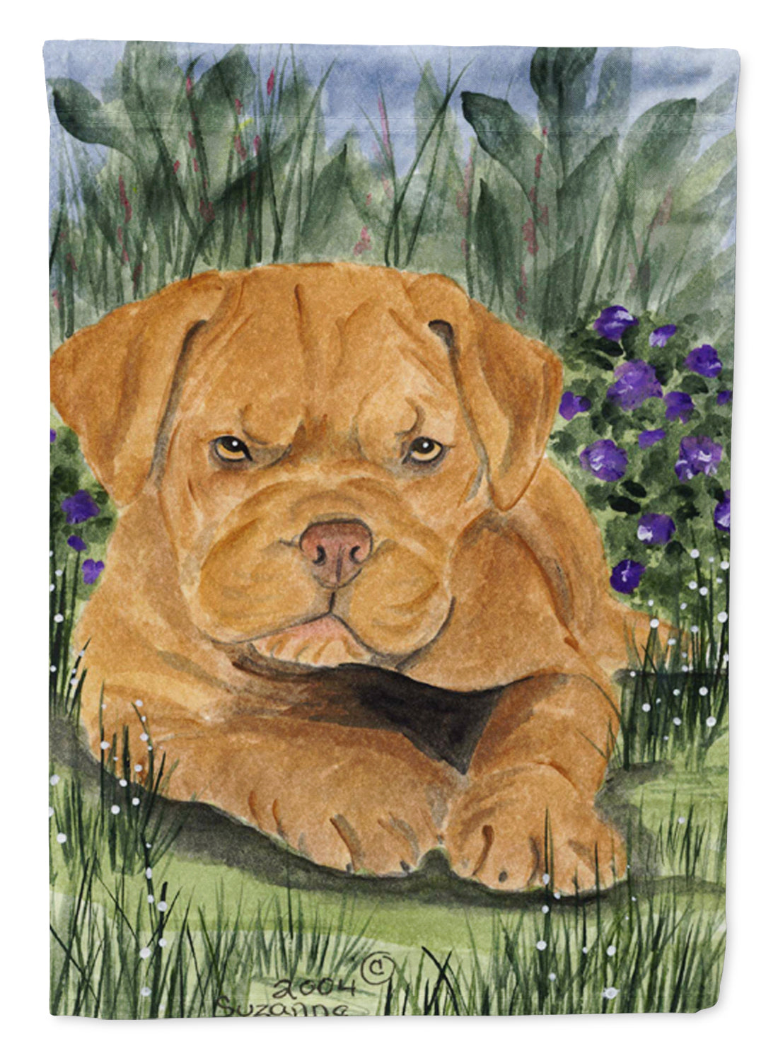 Dogue de Bordeaux Flag Canvas House Size  the-store.com.