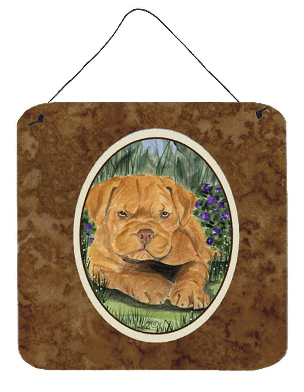 Dogue de Bordeaux Aluminium Metal Wall or Door Hanging Prints by Caroline's Treasures