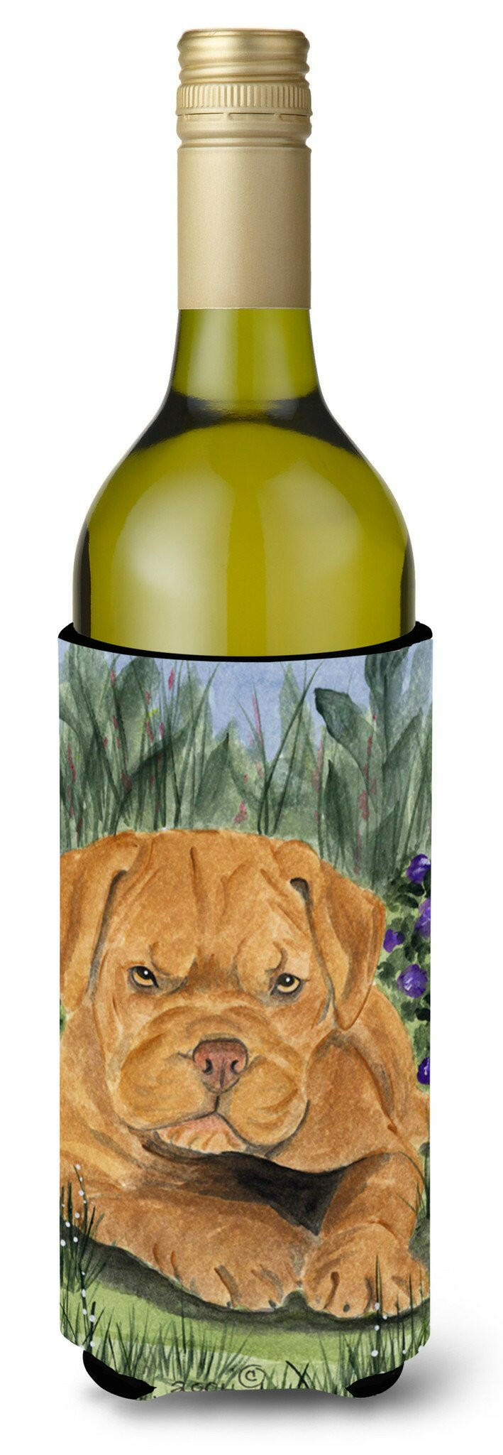 Dogue de Bordeaux Wine Bottle Beverage Insulator Beverage Insulator Hugger SS8032LITERK by Caroline's Treasures