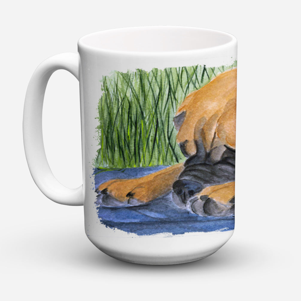 Bullmastiff Dishwasher Safe Microwavable Ceramic Coffee Mug 15 ounce SS8033CM15  the-store.com.