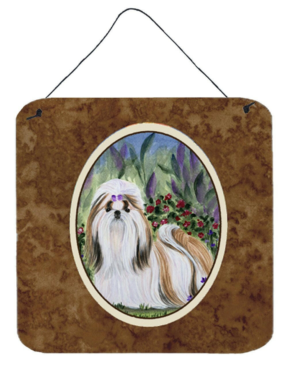 Shih Tzu Aluminium Metal Wall or Door Hanging Prints by Caroline&#39;s Treasures