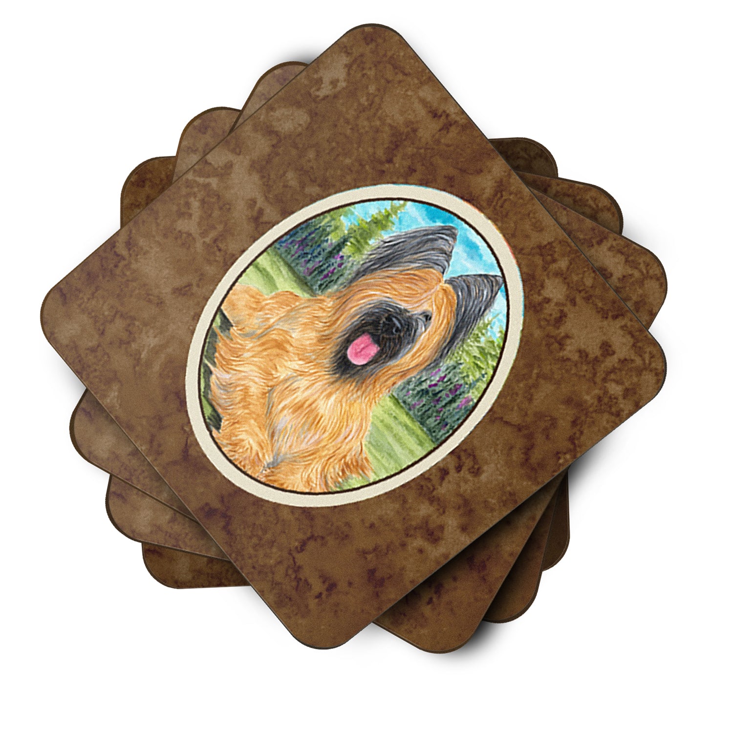 Set of 4 Briard Foam Coasters - the-store.com