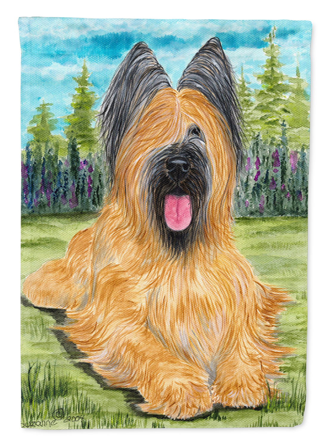 Briard Flag Garden Size.