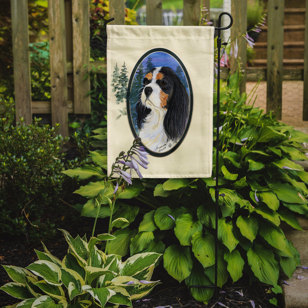 Cavalier Spaniel Flag Garden Size.