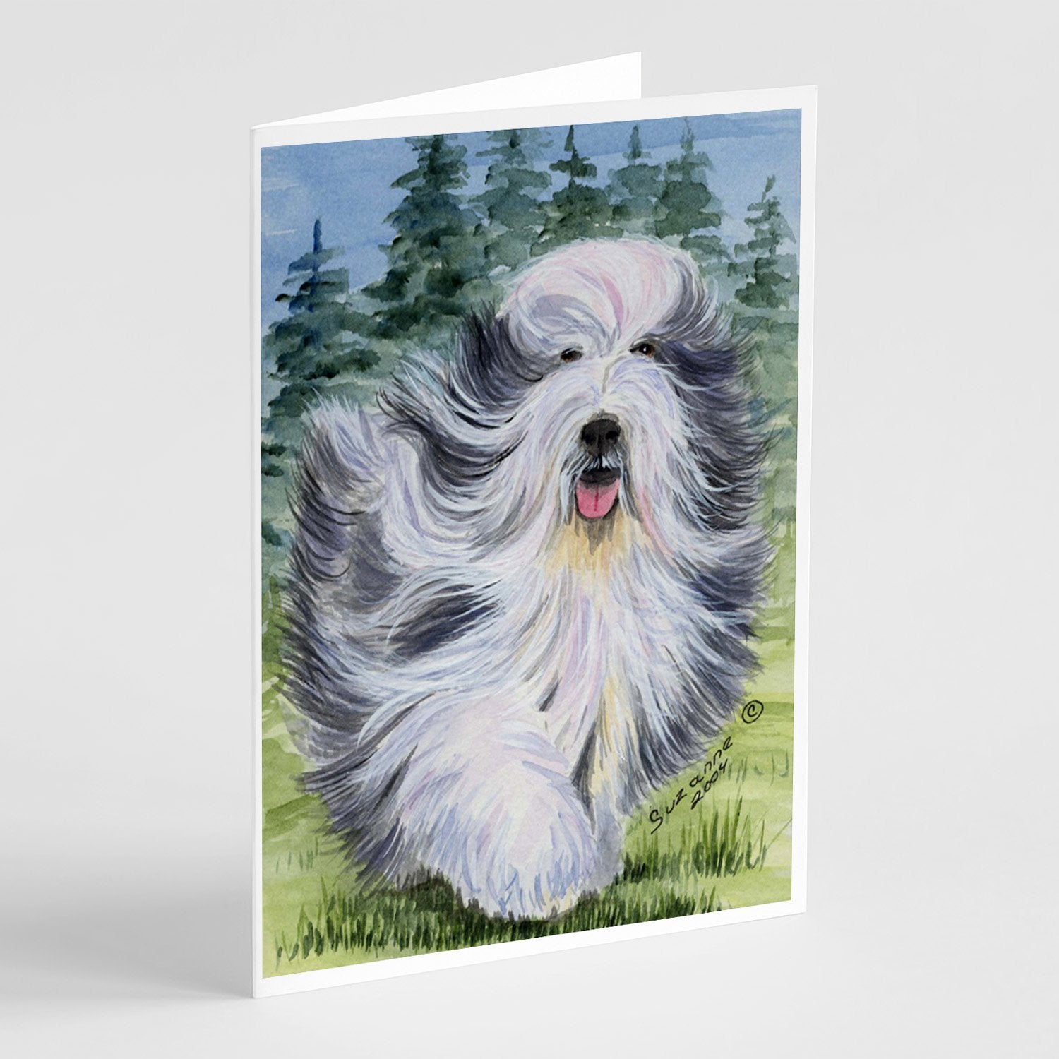 Buy this Bearded Collie Greeting Cards and Envelopes Pack of 8