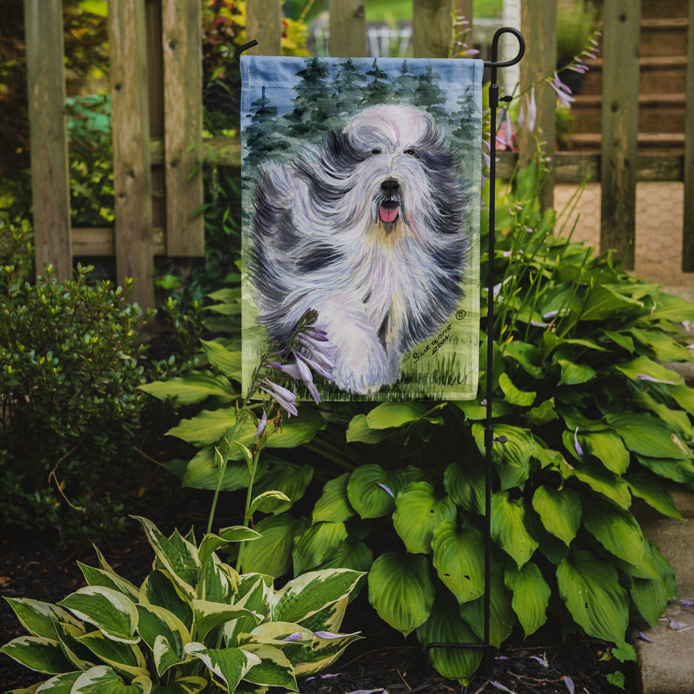 Bearded Collie Flag Garden Size.