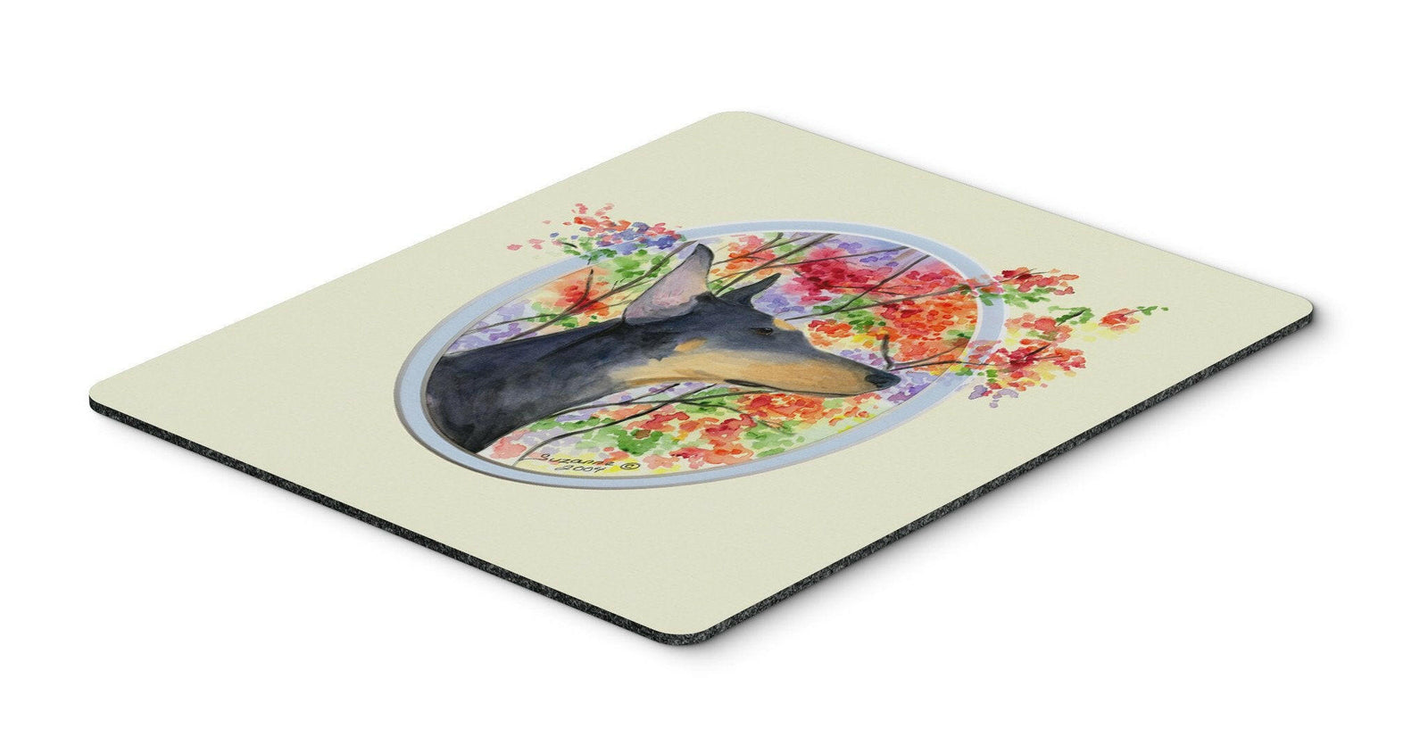 Doberman Mouse Pad / Hot Pad / Trivet by Caroline's Treasures