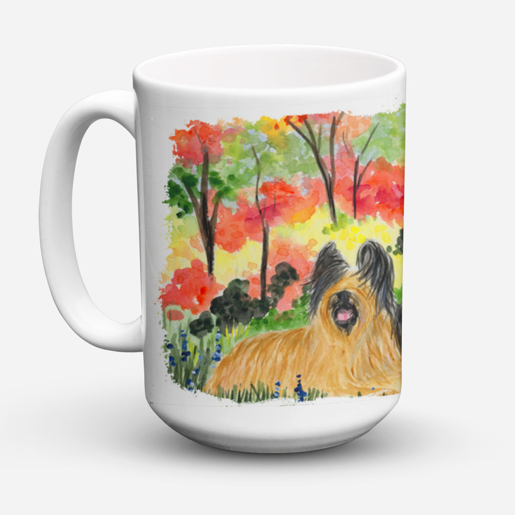 Briard Dishwasher Safe Microwavable Ceramic Coffee Mug 15 ounce SS8045CM15  the-store.com.