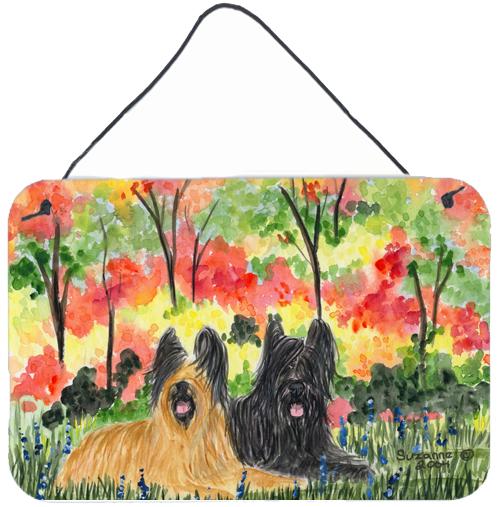 Briard Indoor Aluminium Metal Wall or Door Hanging Prints by Caroline's Treasures