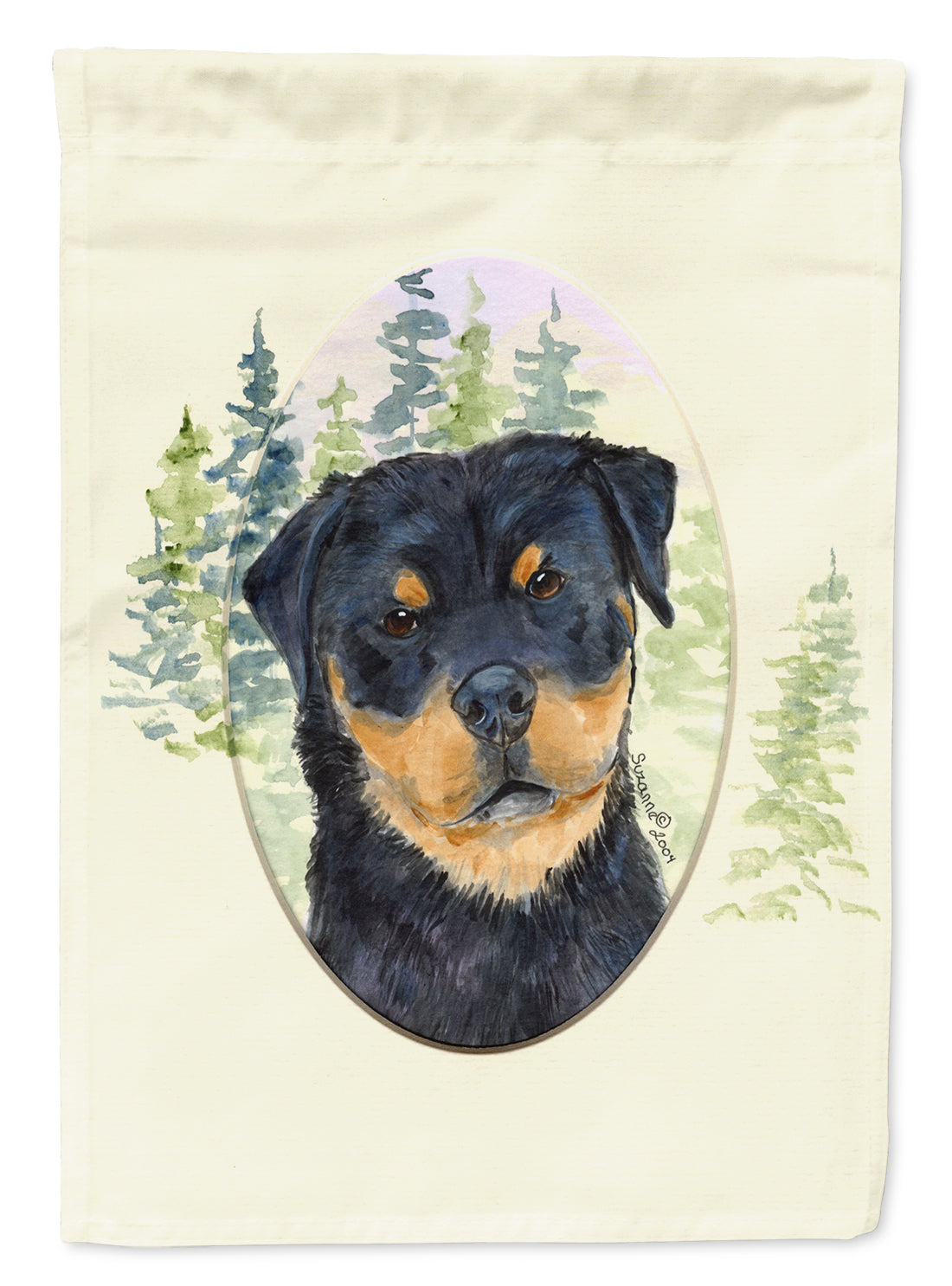 Rottweiler Flag Canvas House Size  the-store.com.