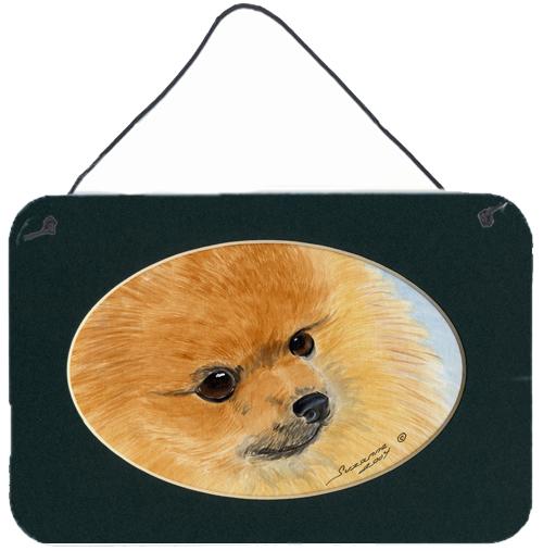 Pomeranian Indoor Aluminium Metal Wall or Door Hanging Prints by Caroline's Treasures